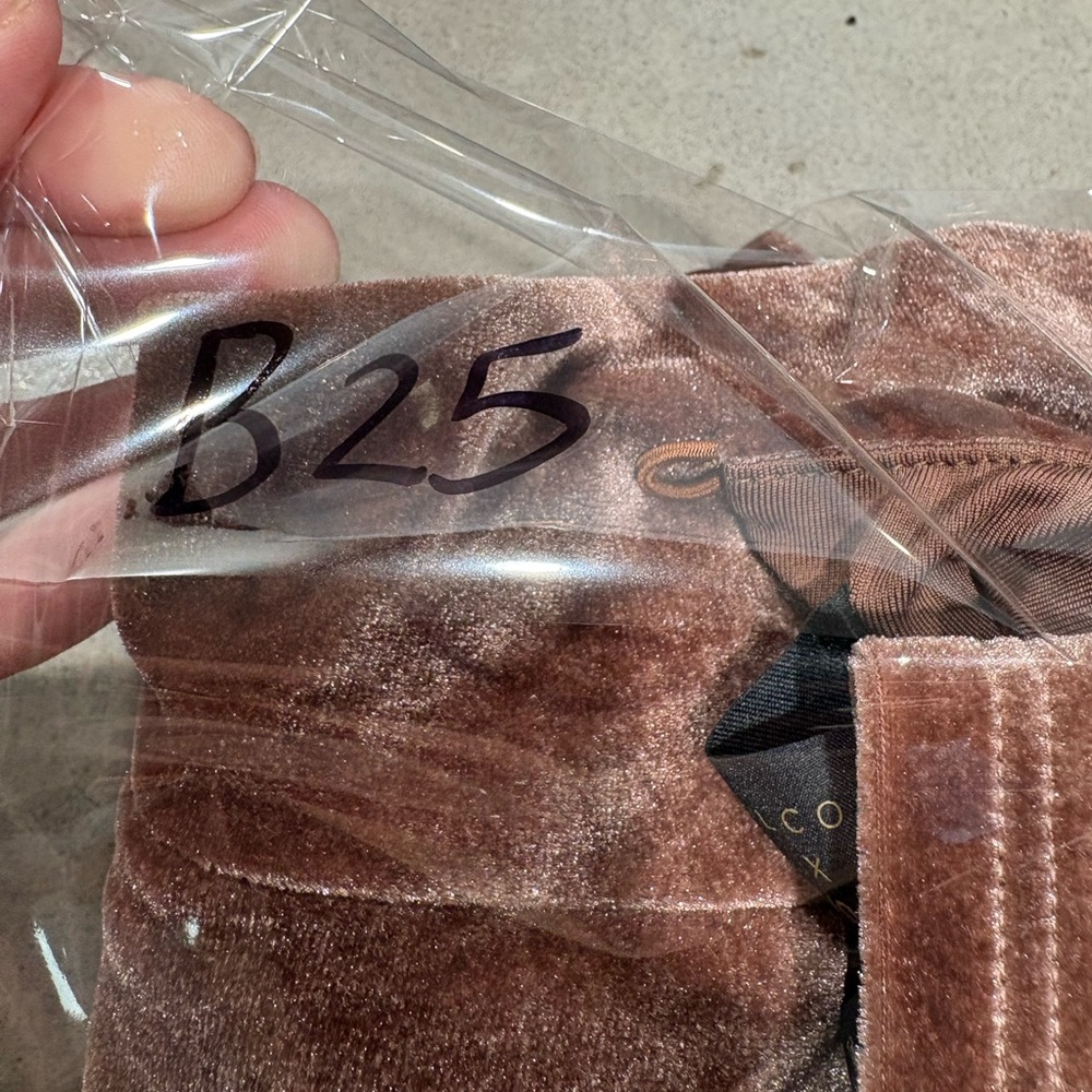 Michael Costello x Revolve Mott Maxi Velvet Mauve Nude Pink Dress NWT - Picture 11 of 11